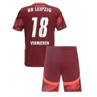 RB Leipzig Arthur Vermeeren #18 Vieras Peliasu Lasten 2024-25 Lyhythihainen (+ Lyhyet housut)